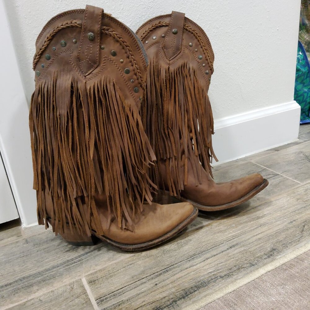 Liberty Black Vegas fringe boots  6.5.